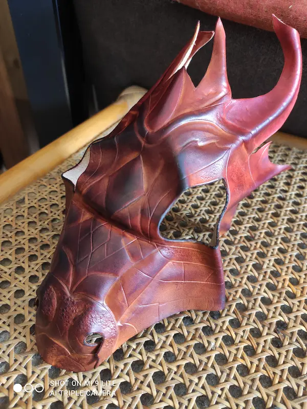 Masque cuir dragon Aeryne Leather